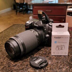 Nikon D50 6.1MP digital SLR  Camera-Black Nikon NIKKOR 75-240mm Lens